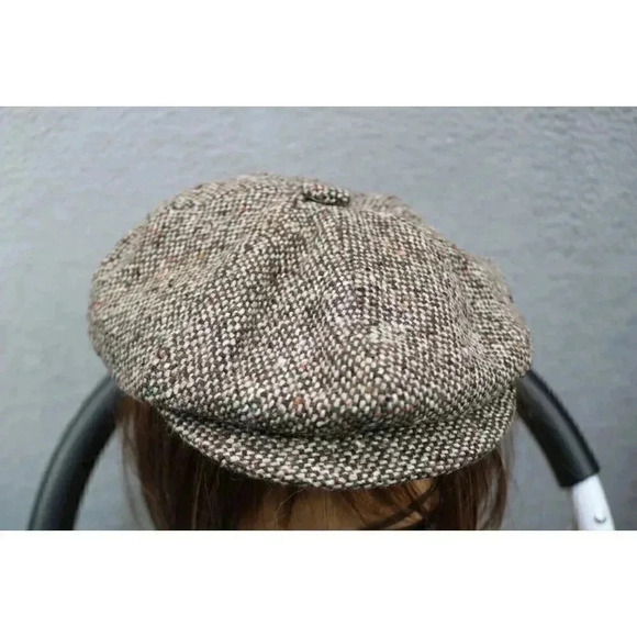 Bailey of Hollywood Tweed Paperboy Hat-Made in Italy-Wool Blend-Small - Picture 3 of 12